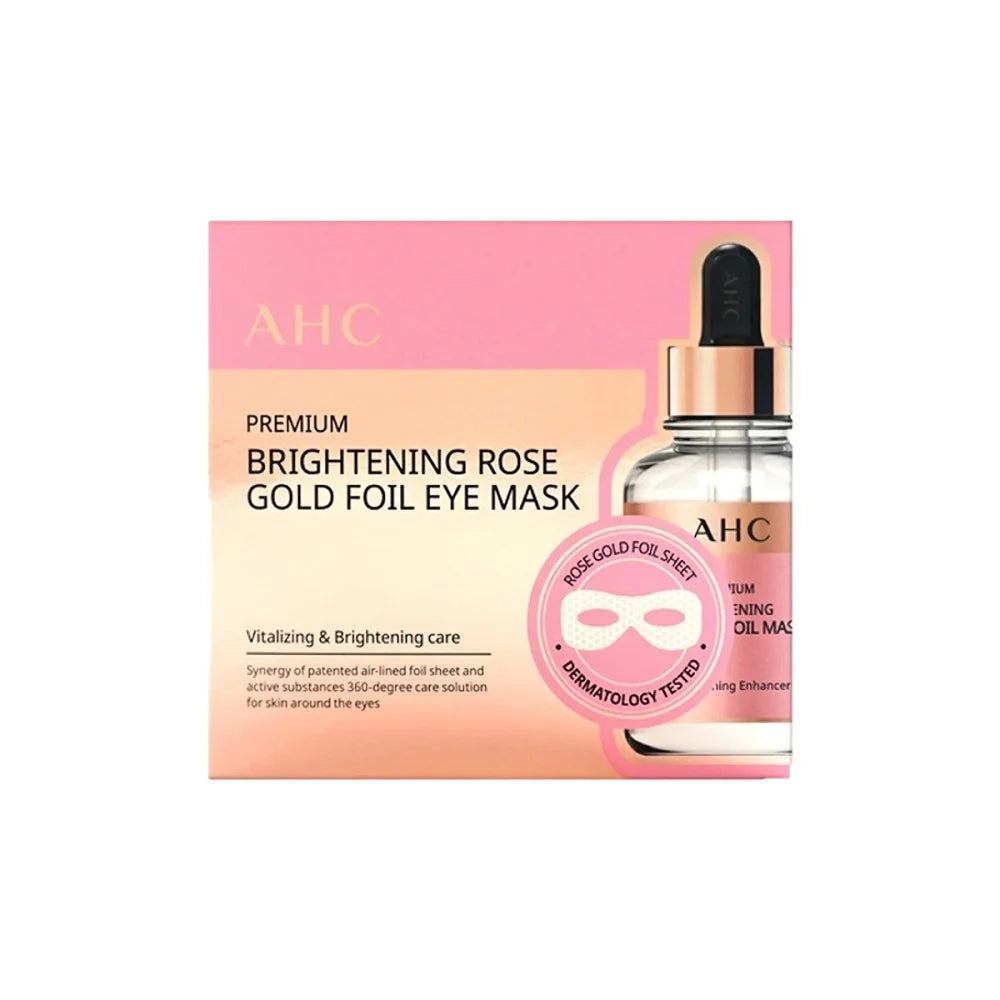 A.H.C - Premium Brightening Rose Gold Foil Eye Mask Set