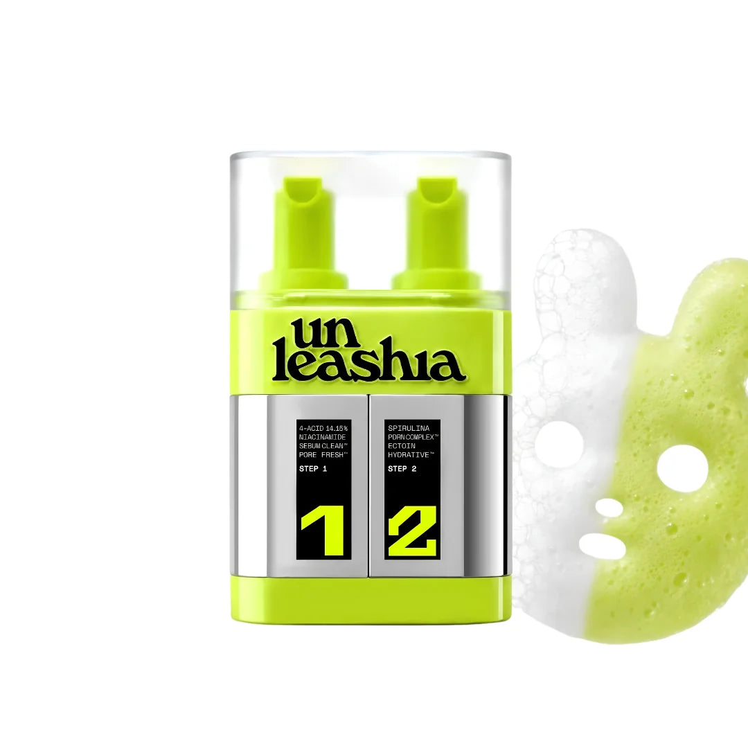 UNLEASHIA - Two Step Zero Pore Overnight Bubble Mask
