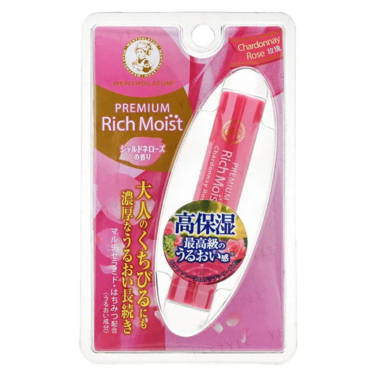 Rohto Mentholatum - Premium Rich Moist Lip Balm SPF 23 PA+++ Chardonnay Rose