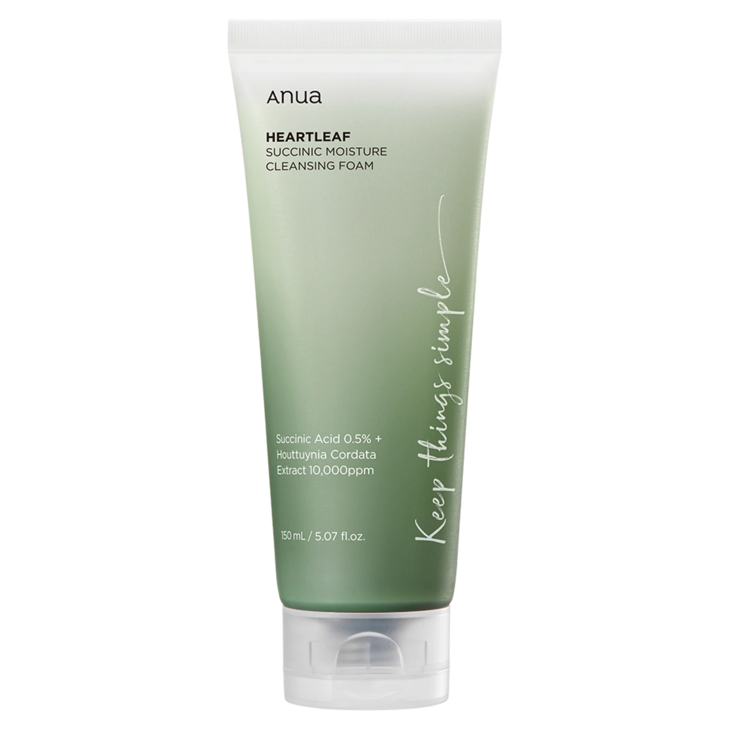 Anua - Heartleaf Succinic Moisture Cleansing Foam