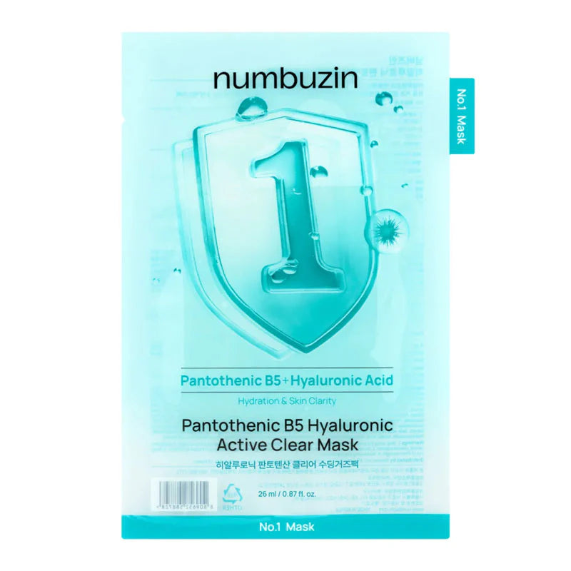 numbuzin - No.1 Pantothenic B5 Hyaluronic Active Clear Mask