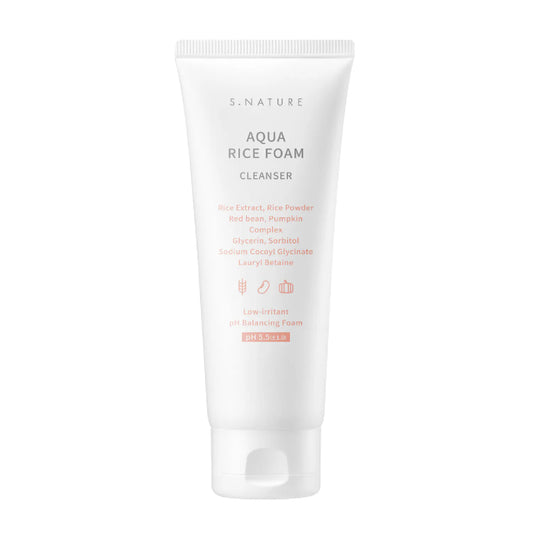 S.NATURE - Aqua Rice Foam Cleanser