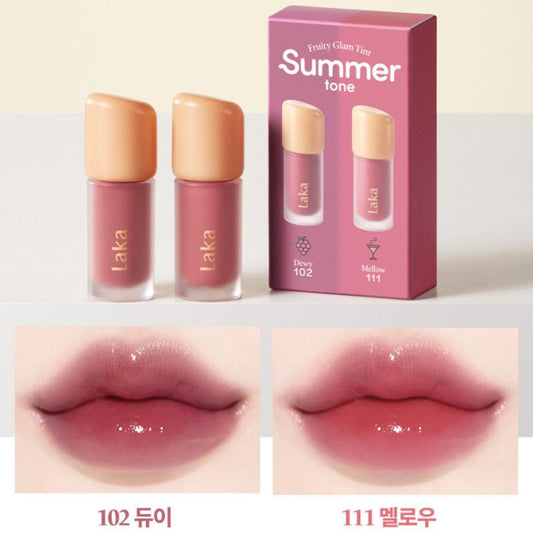 Laka - Fruity Glam Tint Mini Duo Special Set Summer Tone Edition
