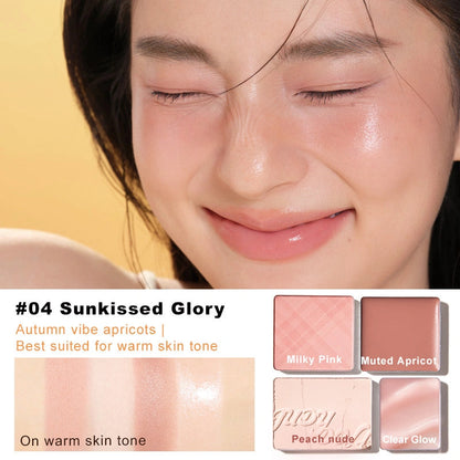 Judydoll - 4 Color Blush & Highlight Palette (flere varianter)