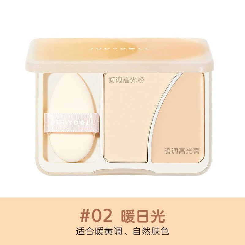 Judydoll - Dual-Color Highlighter Palette