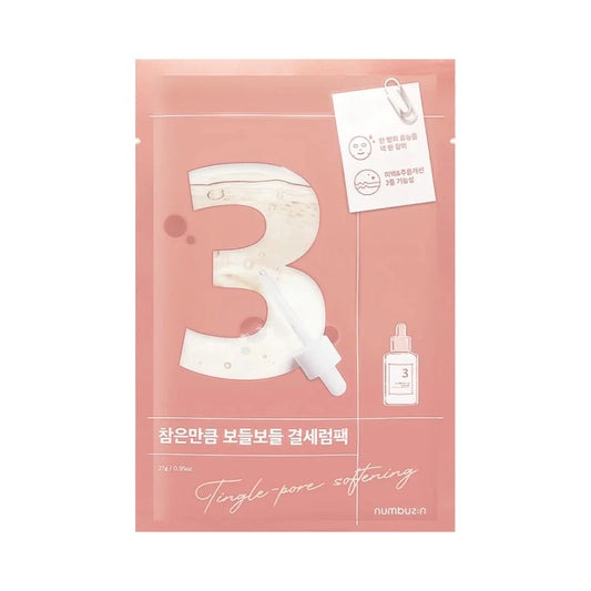 numbuzin - No. 3 Tingle-Pore Softening Sheet Mask