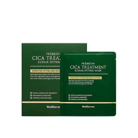 WellDerma - Premium Cica Treatment Repair Fitting Mask